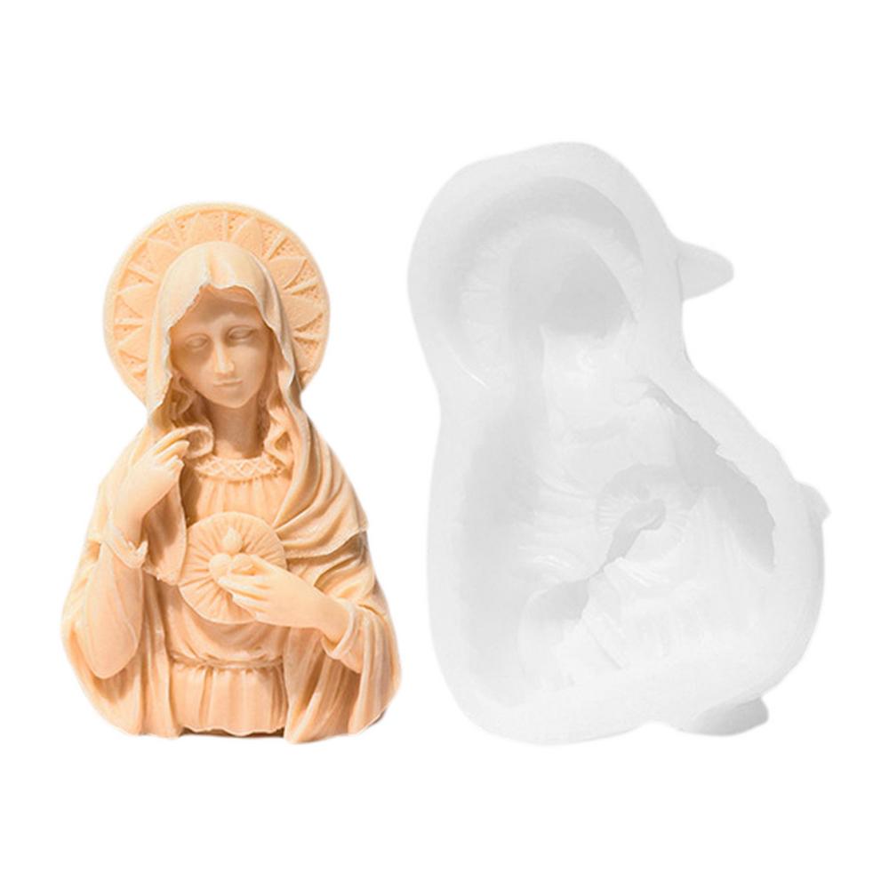 Candle Making Molds Portrait Chocolate Mould Art Craft Making Tool Resin Casting Mold For Wax Soap Scented Candle Home Decor