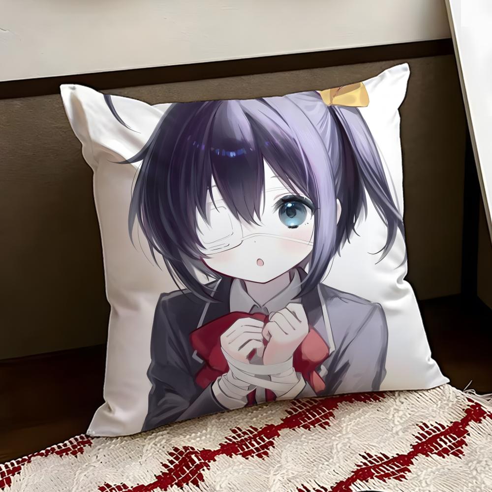 Love Chunibyo  Other DDelusions Cushion Cover Reversible Soft Durable Pillo Cover Home Car MultiScene Use for Daily Comfort