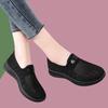2025 Summer New Mesh Hollow Breathable Casual Women's Shoes Soft Sole One Pedal Women's Shoes Old Beijing Mother Shoes