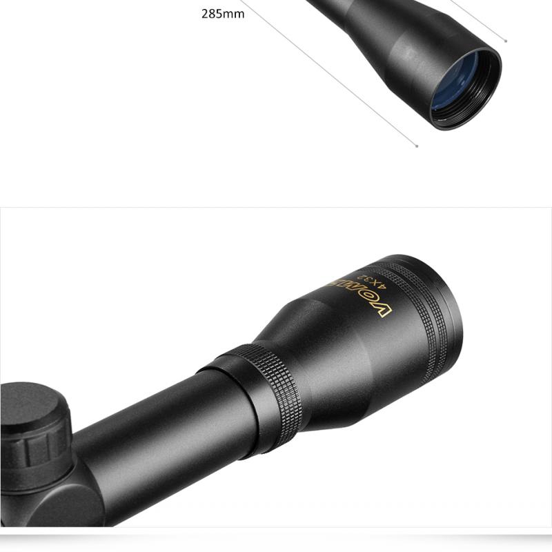 4x32 Hunting Optical Hare Short Air Rifle Scope Tactical Sight Sniper Shooting Airsoft Guns Tactical Riflescope