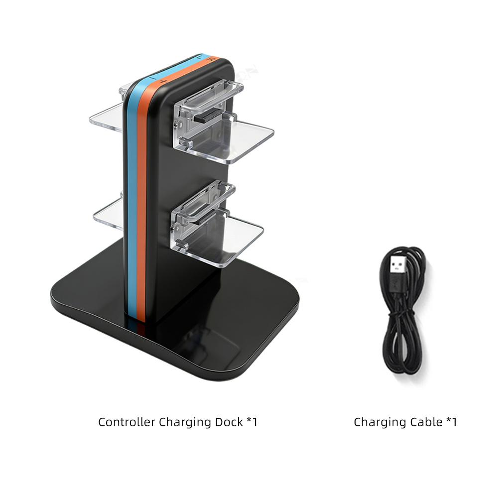 4-in-1 Charging Dock for Switch 2 Compatible Joy-Con Controllers, Compact Controller Charging Station