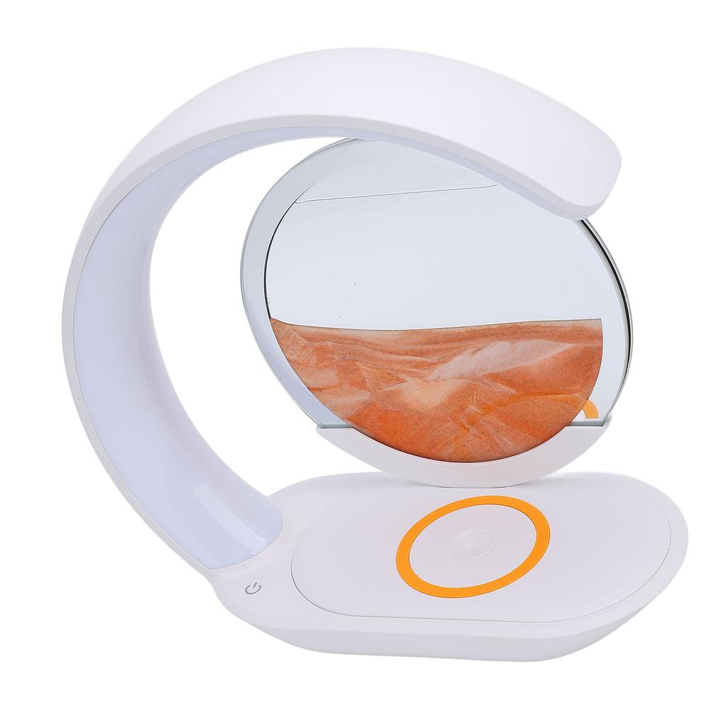 Bewegungs-Sandbild neben Lampe Touch-Steuerung Sandmalerei Nachtlicht Heimdekoration Orange