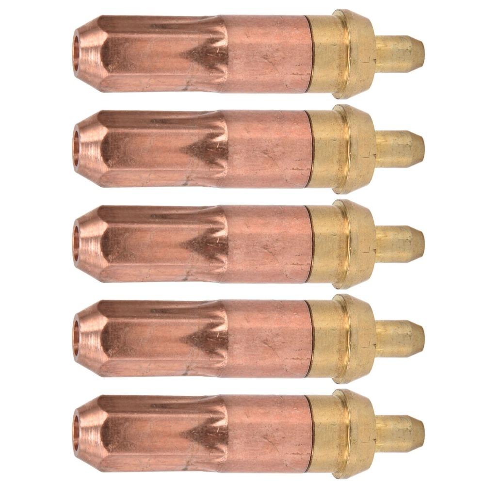5pcs Copper Propane Cutting Tip Set Plum Ring Gas Welding Nozzles  Industrial Welding