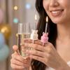 Romantic Birthday Cake Ring Candle Holder Plastic Cake Candelabra  Party Favor
