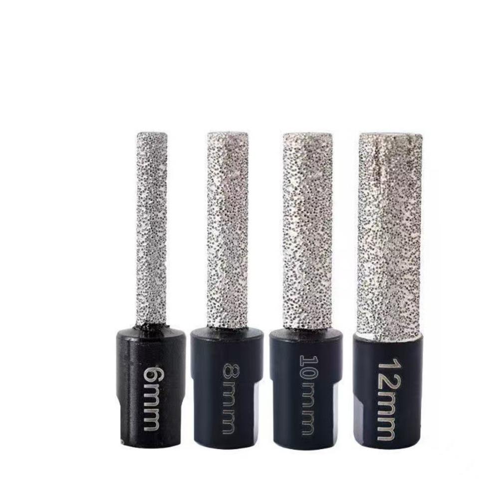 

4pcs Dry-drilling Ceramic Tile Drilling Bit Hexagonal Shank Tile Drill Bit Marble Stone чёрный
