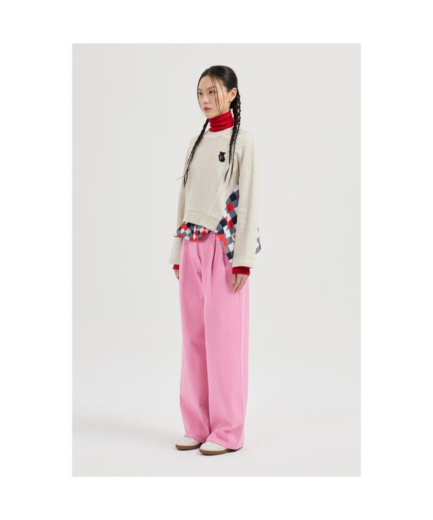 LUCKY CHOUETTE Two-Tuck Dying Denim Pants (Pink) Lfpds25155Pix