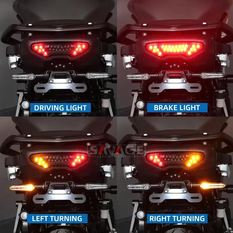 LED Tail Light Turn Signal For YAMAHA MT09 FZ09 FJ09 MT-09 Tracer 900/9/GT 9GT MT10 Motorcycle Rear Stop Brake Light Flasher