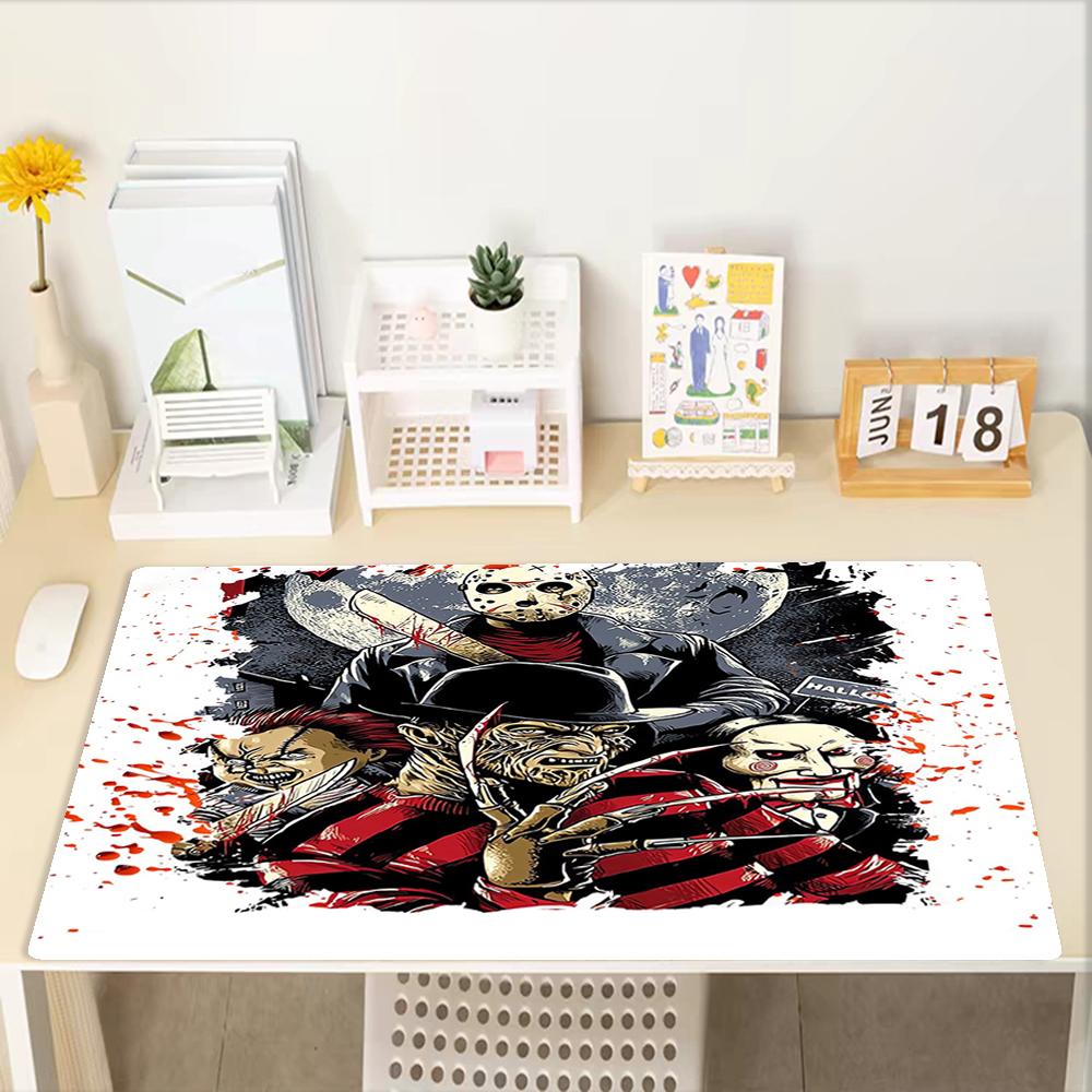 Halloween horror Theme Mouse Pad, Non Slip Rubber Base, Multifunctional Office & Home Decor, Perfect for Workspace Personalization.