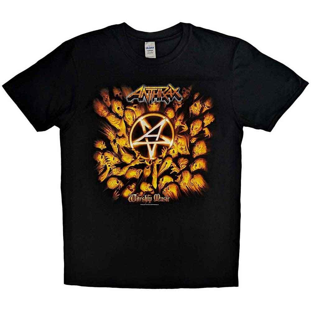Anthrax Worship Music T-Shirt Black New L