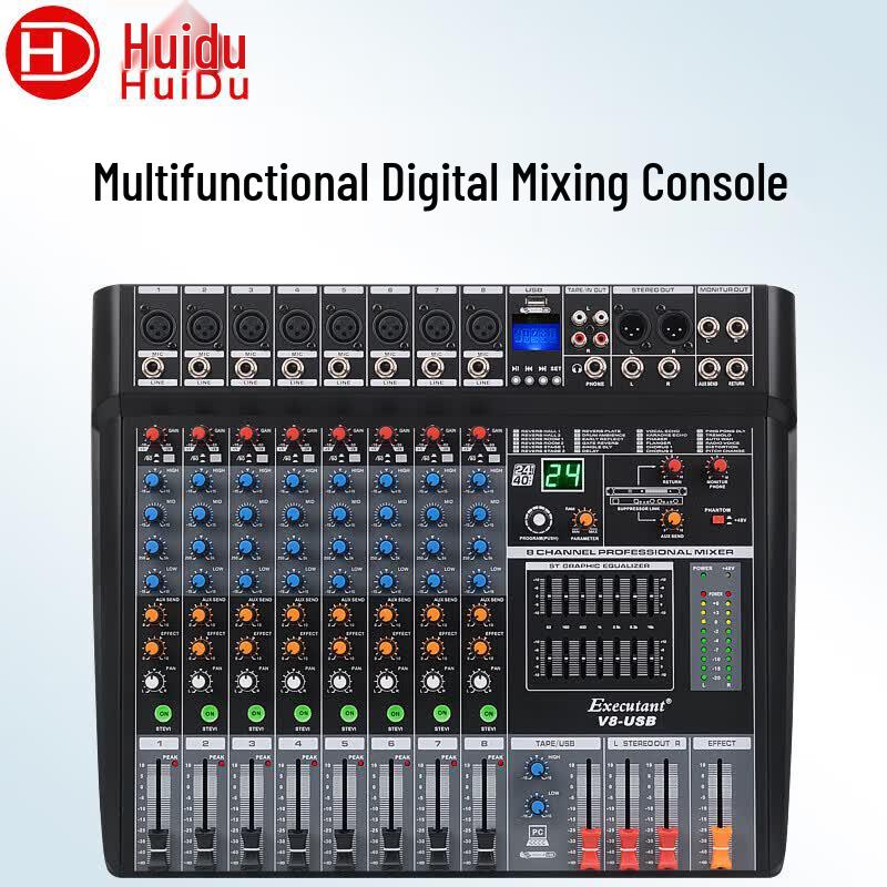 HuiDu V8-USB Professional Digital Audio Mixer (CN version)