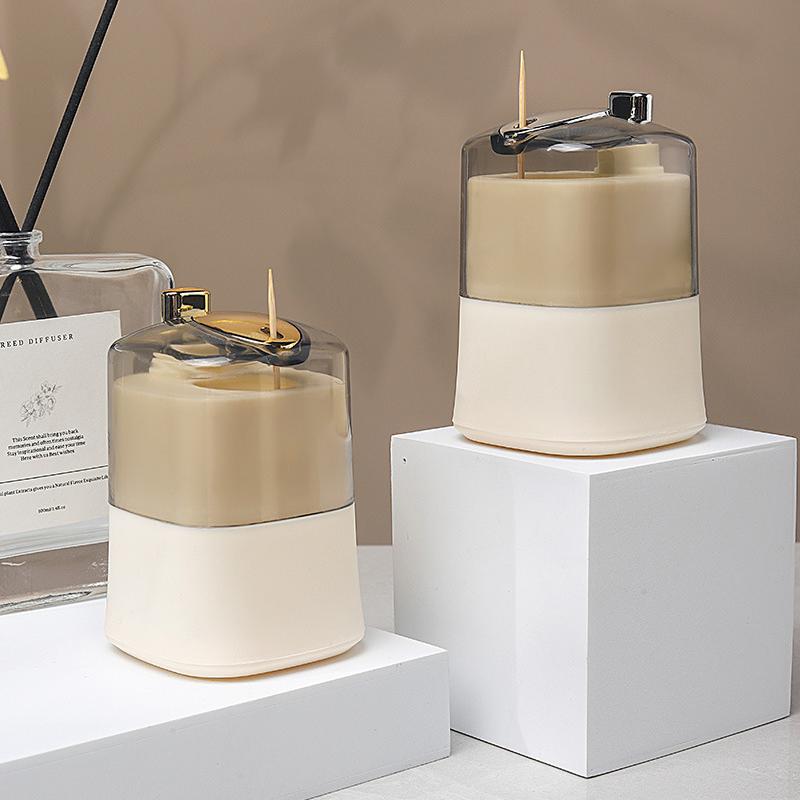 Creative Toothpick Holders Automatic Pop-Up Toothpick Storage Organizers Restaurant Toothpick Box Living Room Table Decoration