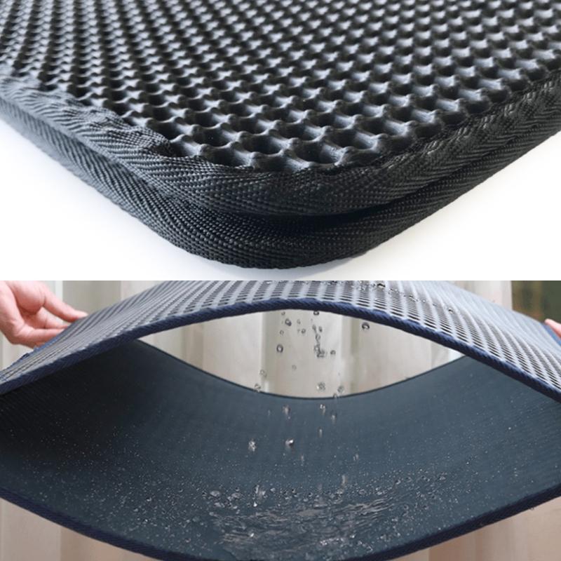 Cats Litter Mat Double Layer Washable Trapping Mat Scatter Control Easy To Clean Fits Under Litter Box, Litter Free F