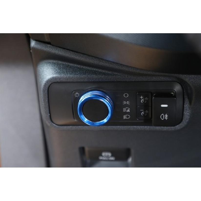 Blue Headlight Switch Knob Trim Ring Cover for Ford Bronco & Sports/F150 -25