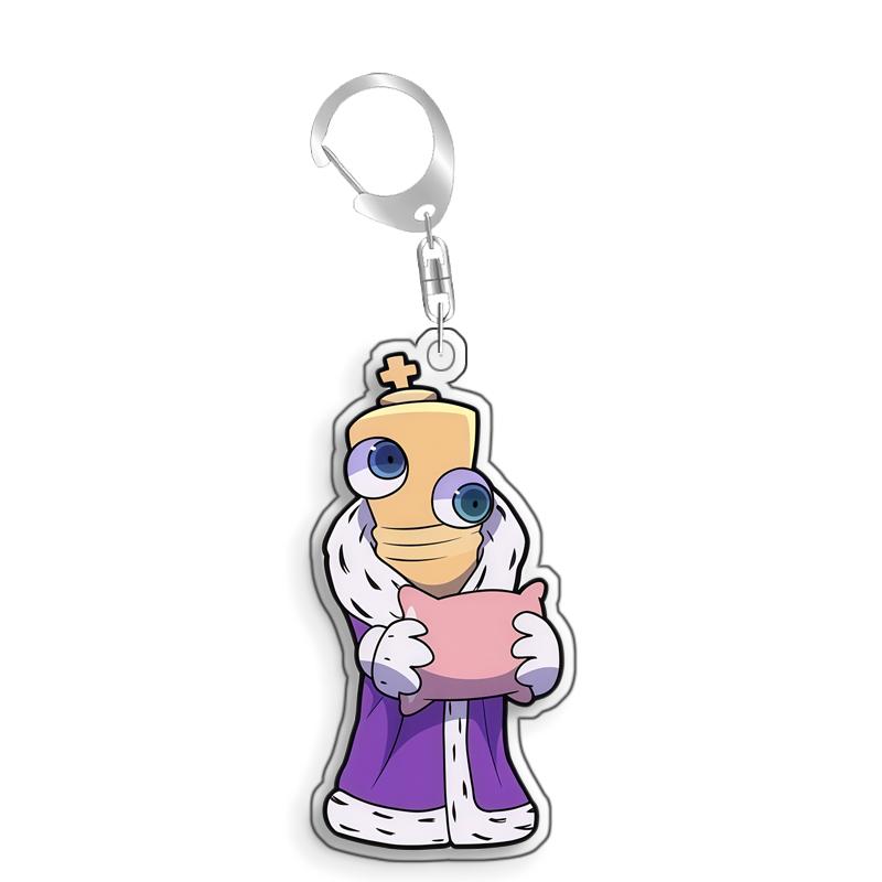 For The Amazing Digital Circus Pomni Kinger Ragatha Gangle Acrylic Selfmade Cute Cartoon Anime Keychain Pendant Toy Gift 5cm