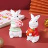 European Halloween Rabbit Resin Ornament for Garden, Courtyard, or Window Sill Décor