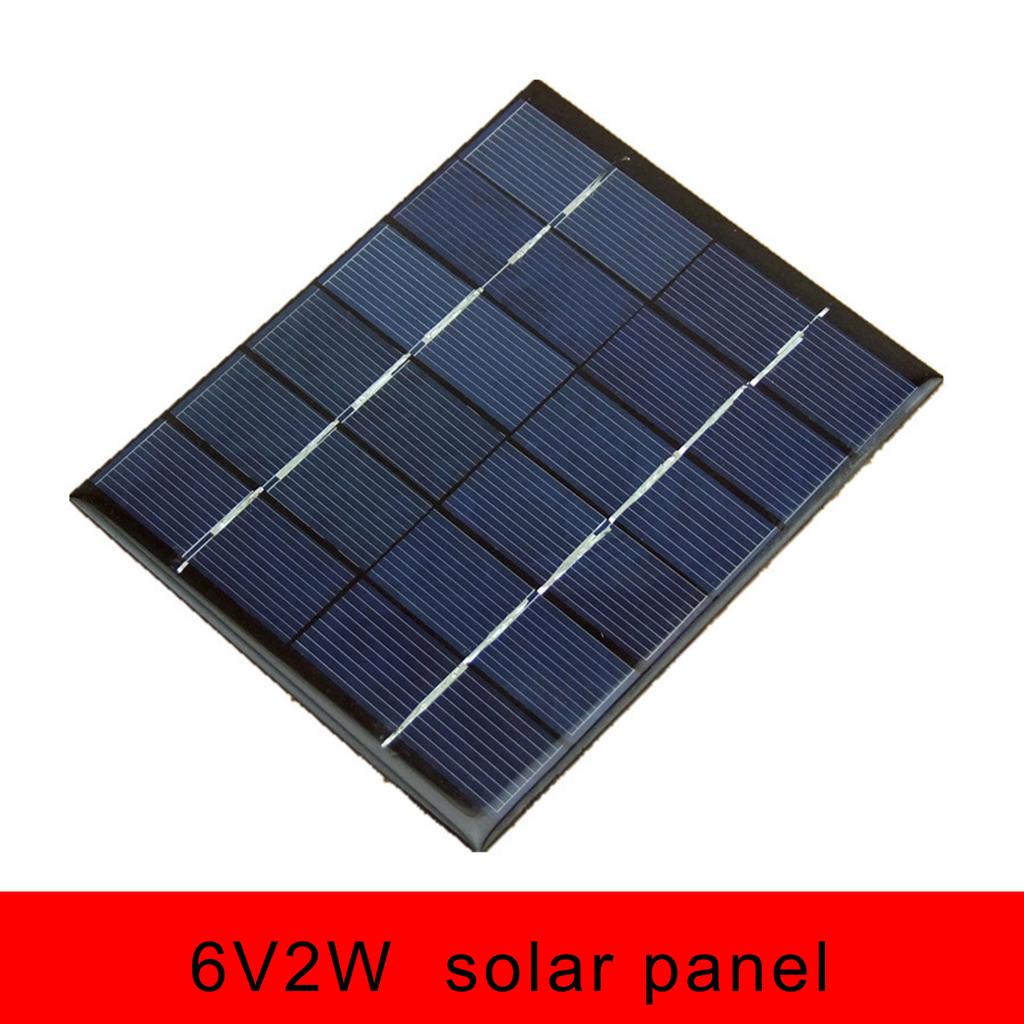 2W Solar Panel 6V High Conversion Rate Power Board Energy Efficient DIY Charger Kit Easy To Carry for Power Solution