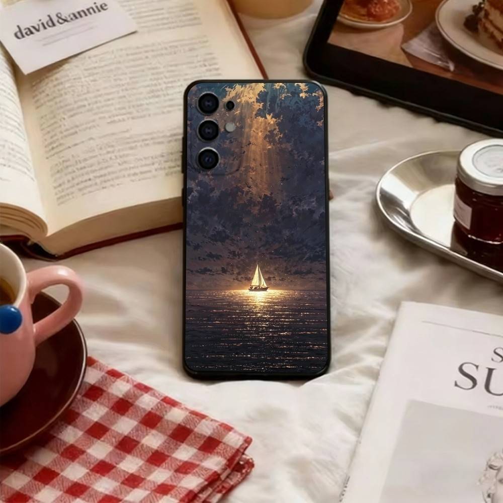 

Oil painting Phone Case For Samsung S25,S24,S21,S22,S23,S30,Ultra,S20,Plus,Fe,Lite,Note,10,Soft Black Cover Samsung S20plus5G