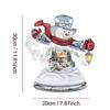 Snowman Santa Claus Wall Clings Stickers Music Box Christmas Stickers Window Glass Decor Waterproof Decals