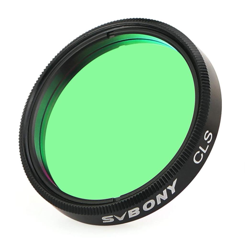 SVBONY Light Pollution Filter Lens Filter CLS Filter for Astronomical Observation and Suitable for Telescopes Photography, 1.25-inch (1.25-inch)