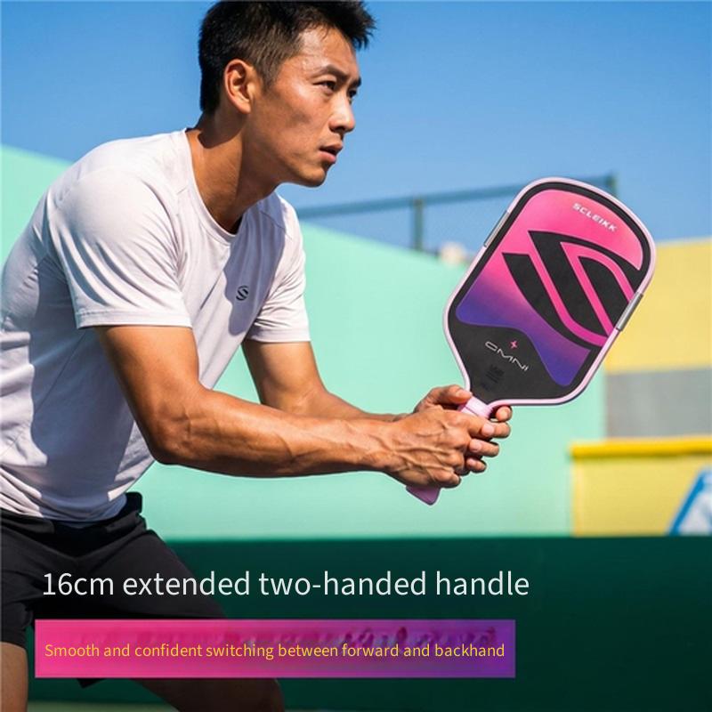 16cm Extended Grip Pickleball Paddle For Advanced Enthusiasts Toray T700 Carbon Fiber Hot Pressed EPP Core Professional Sports Racket