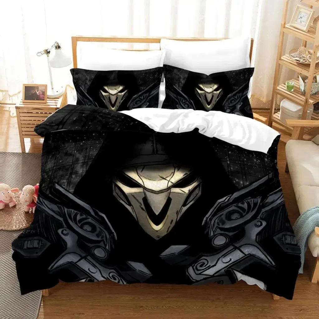 3D Print Anime Overwatch Widowmaker Printed Bed Set Duvet Cover Pillowcase Bedding Set Linen Sheet Quilt Cover Full Queen Size