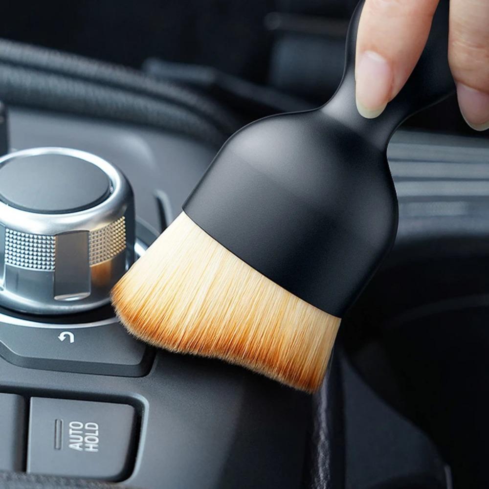 Čistění větracích otvorů auta Měkký kartáč s pouzdrem Nástroj na čištění interiéru auta Umělý kartáč na auto Odstraňování prachu z autoštěrbin Detailing auta