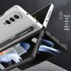 Frosted Pure Color Pen Slot Protective Case for Samsung Fold4