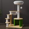 Solid Wood Multi-Level Cat Tree & Activity Center