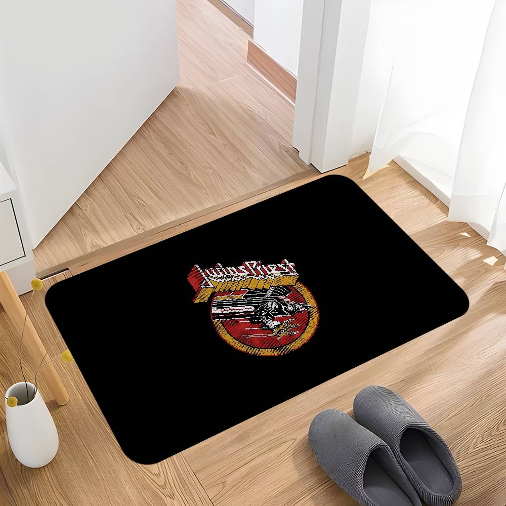 Band J-judas Priest Room Mats Anti-slip Absorb Water Long Strip Cushion Bedroon Mat Household Carpets