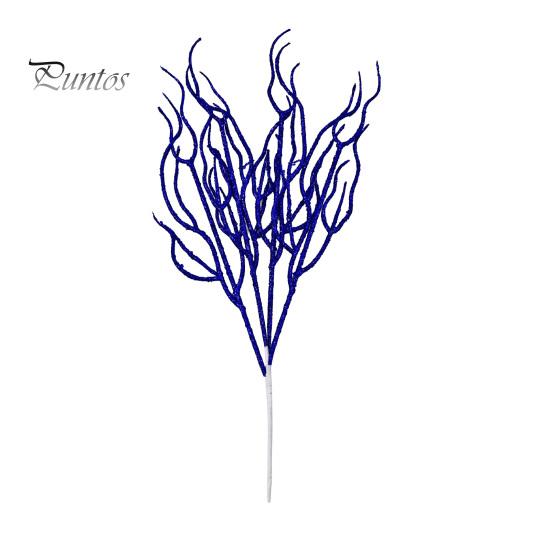 Glittery Branch Decoration Glitter Artificial Christmas Tree Pick, Sparkling Faux for Party Pick Ornament, Curly Decorative Twigs Stick Stem
