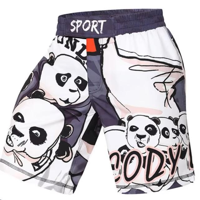 Schlange Kobra Wolf Schädel Panda Hai Affe MMA Muay Thai Kickboxen Shorts Kampfsport UFC Boxer Unisex Männer Frauen Hose Training Sport