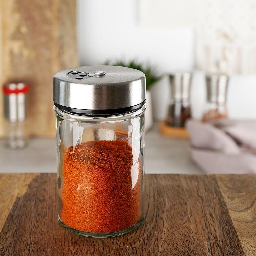 Spice Container with a Sieve for Pouring and Dispensing, Glass, 100ml, ORION 155107