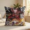 Aangels Of Deaths Anime Cushion Cover Silky Short Plush Invisible Zipper Dustproof Sofa Pillow Case For Home Decor