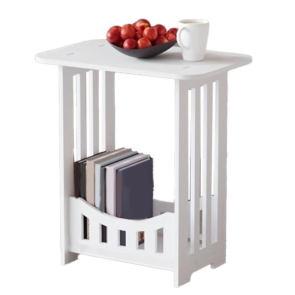 Narrow End Table 23 Tier Design for Books and Decorative Items Storage