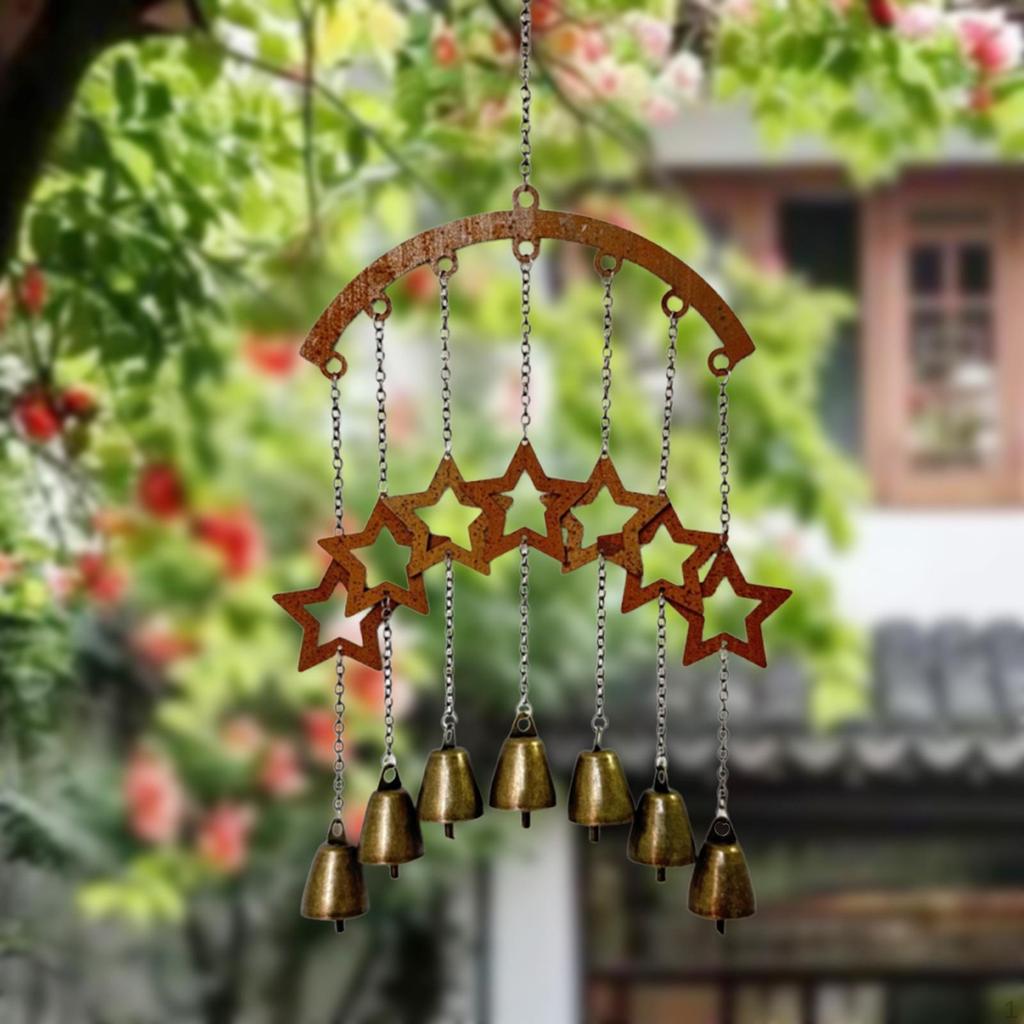 Metal Hanging Wind Chime ,Windchimes ,Antique Pendant, Christmas Decoration Decorative for
