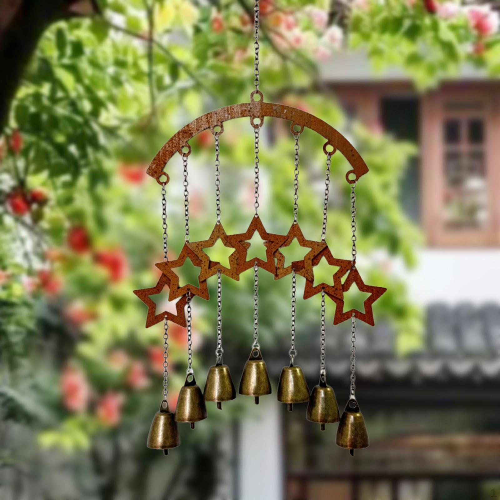

Metal Hanging Wind Chime ,Windchimes ,Antique Pendant, Christmas Decoration Decorative for Star Bell