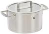 ZWILLING Vitality Kochtopf, 20cm, 3,5L, Edelstahl, Tief, Mit zwei Griffen, Dreischichtboden, Induktionsgeeignet, Spülmaschinenfest [Offiziell