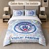 Manchester City Design Bedding Set Custom Text 1 Duvet Cover & 2 Pillow Cases