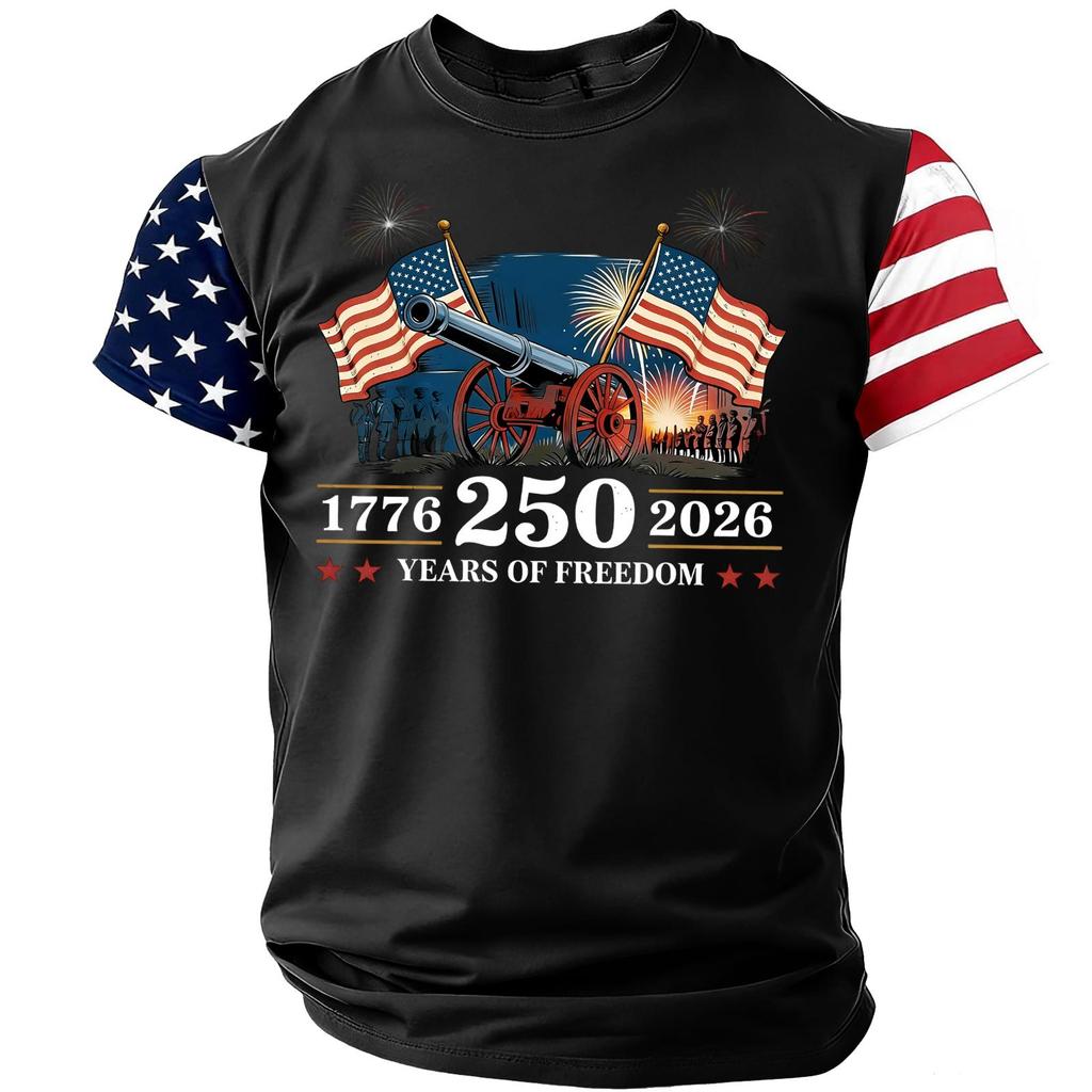 Men's Casual Round Neck Lightweight Breathable Short-Sleeve Top
