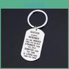 Wish Hot-selling Brother/sister Remember You Are Brave Stainless Steel Keychain