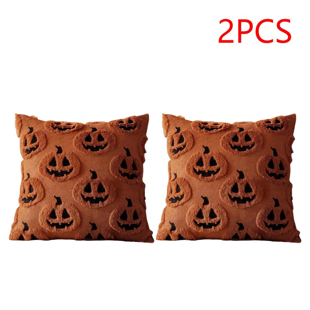 1-4PCS 45x45cm Ghost Pumpkin Pillowcase Pumpkin Cushion Cover Halloween Throw Pillow Cover Halloween Party Decoration