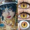 FUNSACHY 1 Pair Fashion Colored Contact Lenses for Cosplay Green Pink Anime Cosplay Lens Beauty Halloween Makeup Eye Soft Lens