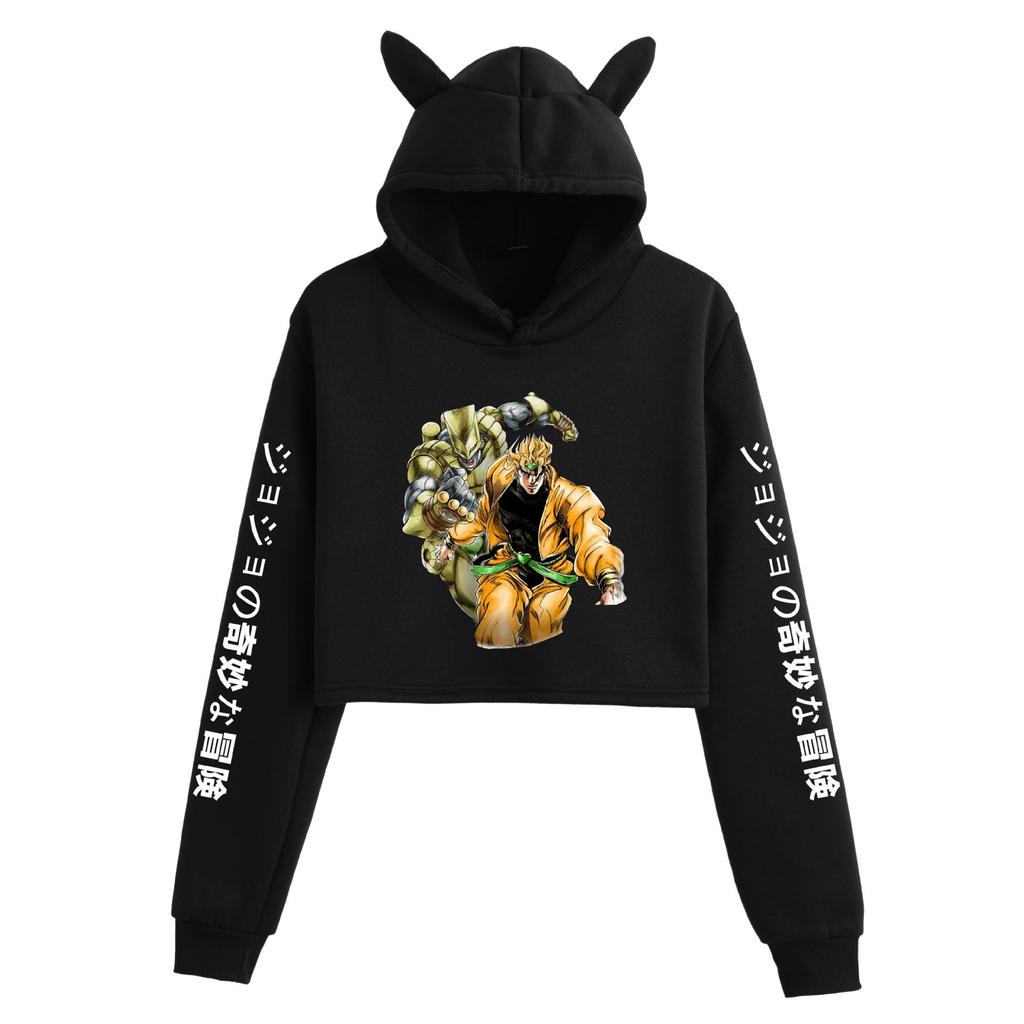 Jojo's Bizarre Adventure Cat Ear Hoodie Jacket for Women