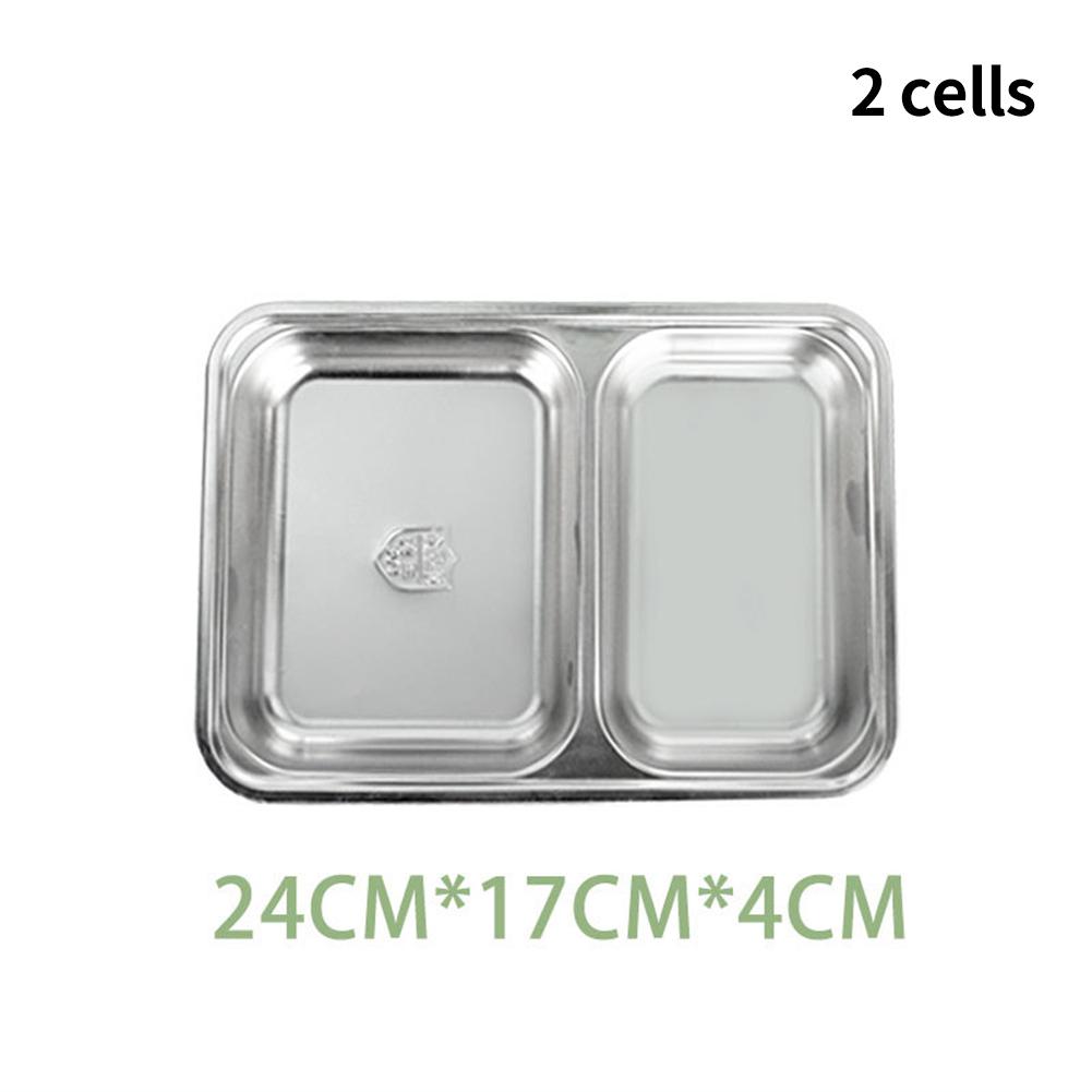 

Brand New Food Plate 2/3/4/5 Grids Dinnerware Divider Plate 2 cells