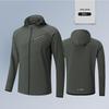 Men's Quick Dry Hooded Full-Zip Sport Jacket