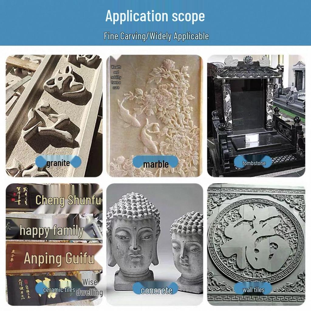 4cm Marble Stone Engraving Grinding Head with Handle: Diamond Saw Blade for Flower Carving.