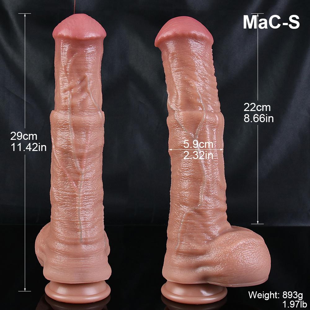 Super Big Realistic Silicone Dildo,Soft Flexible Phallus with Textured Glans,Large Size Adult Stimulation Toy for Deep Penetration,Realistic Skin Feel
