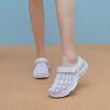 2024 New Breathable Women's Slippers Soft Sole Casual Beach Shoes Breathable Lazy Half Drag Women's Shoes