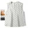 Women's Linen Polka Dot Vest Top