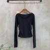 C S In The Room Hippie ShirrIng Hand Warmer Long Sleeve T ShirT 4 ColorS